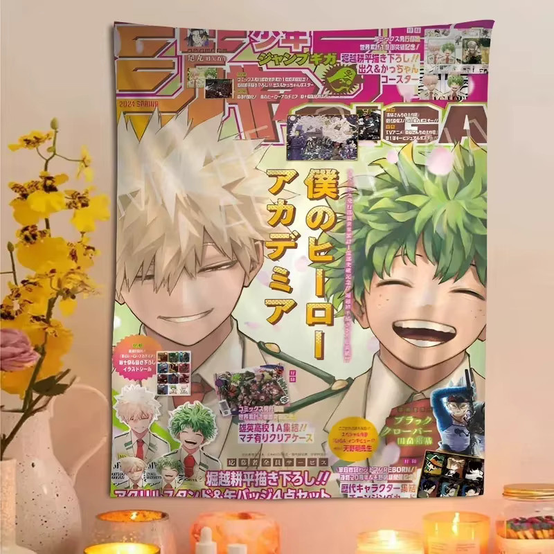VIKAMA Wandteppich My Hero Academia Anime-Collage, Mehrfarbig, Rechteckig - Bild 1