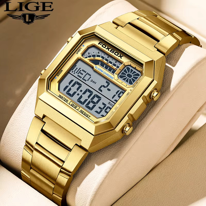 LIGE Armbanduhr Quarz, Quadratisch, Herren - Bild 6