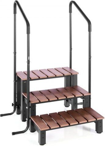 VEVOR Hot Tub Step mit Handlauf, 3-stufige Spa Treppe für den Außenbereich, robuste Poolleiter für aufblasbare Pools und Whirlpools, Tragkraft 249,5 kg, Breite: 64,01 cm - Bild 1