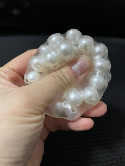 BC Pet Supplies Perlenkugel Stressball, Klarer TPR Quetschball, Superweiche Eisperlen Sensorisches Fidget zur Angstlinderung - Bild 1