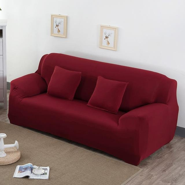 BRHUIXUE Dehnbare Sofabezüge in Braun für 1-Sitzer, elastischer Schutzbezug aus Polyester und Elasthan für Sessel und Sofas - Bild 1