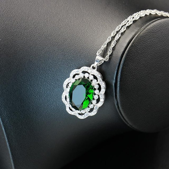 YIRAN Jewelry Halskette, Zirkonia, Kupfer, Grau, Damen - Bild 1