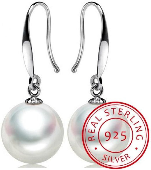 Ohrringe 925 Silber, Perle, Damen - Bild 1