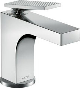 Hansgrohe Axor Citterio Waschtisch-Einhebelmischer in Chrom mit Pop-up-Abfluss und Rautendesign - Bild 1
