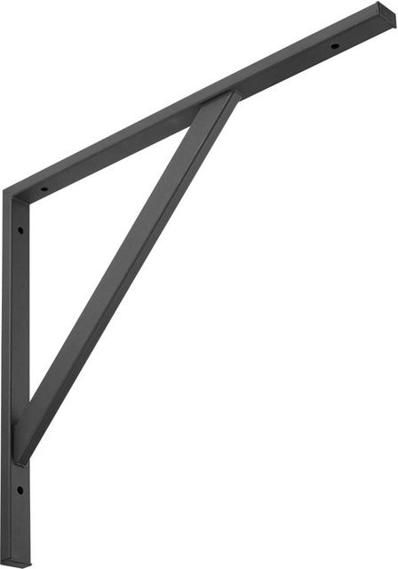 SO-TECH Schwerlastkonsole aus Stahl in Schwarz Matt, Breite: 49,5 cm, Tiefe: 41,5 cm - Bild 1