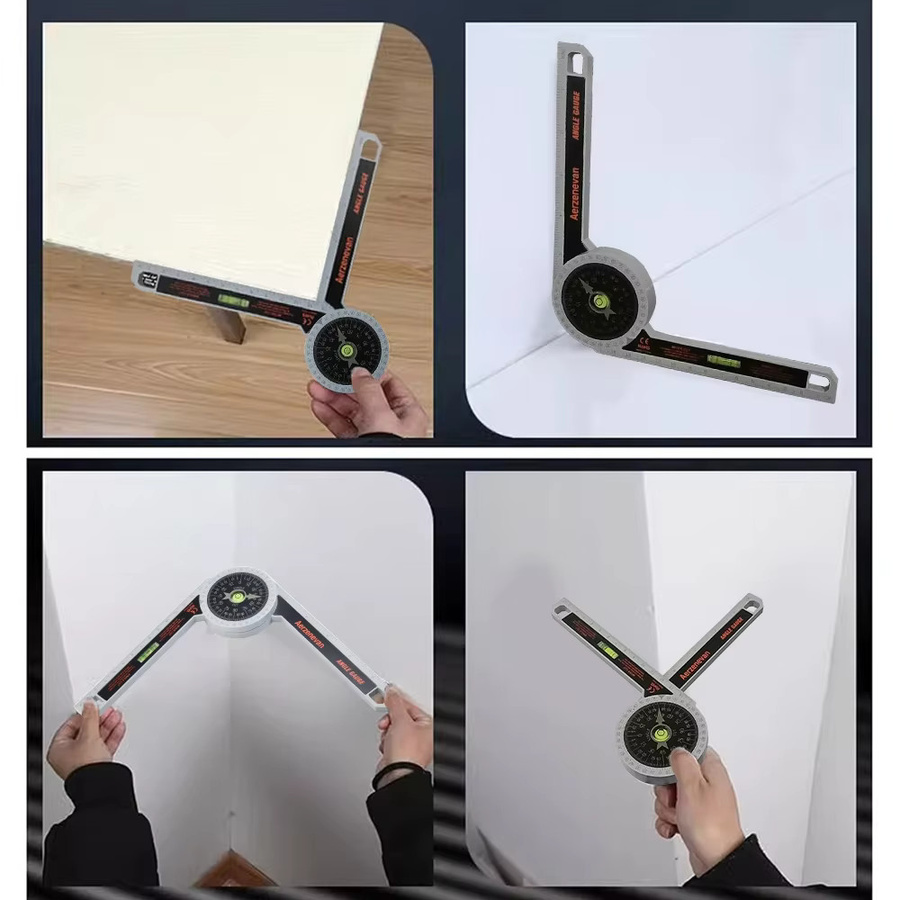 Baolian 360-Grad Hochpräziser Gehrungssägen-Winkelmesser Goniometer in Weiß - Bild 5