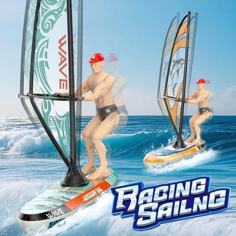 CONUSEA Rc Segelboote, Rennboot, Wasserspielzeug, Grün, Bunt / Mehrfarbig - Bild 2