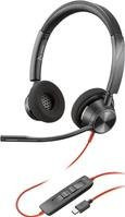 HP Poly Blackwire 3320 On-Ear Headset mit USB-C Anschluss in Schwarz - Bild 1