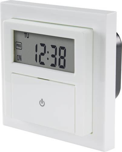 Sygonix SY-4504968 Digitaler Unterputz-Timer mit Wochenprogramm, 1800W und Countdown-Funktion inklusive Aufputzrahmen - Bild 1