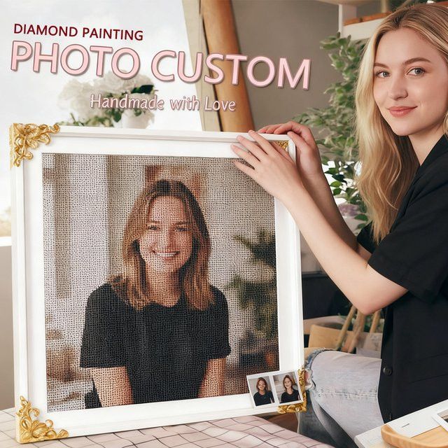 HUACAN Diamant-Malerei als individuelles Mosaik-Bild mit Strasssteinen in Multicolor - Bild 1