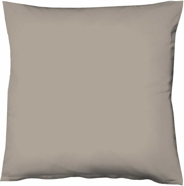 Kissenhülle COLOURS Satin von fleuresse in Beige und Braun, quadratisch, 50 x 50 cm - Bild 1