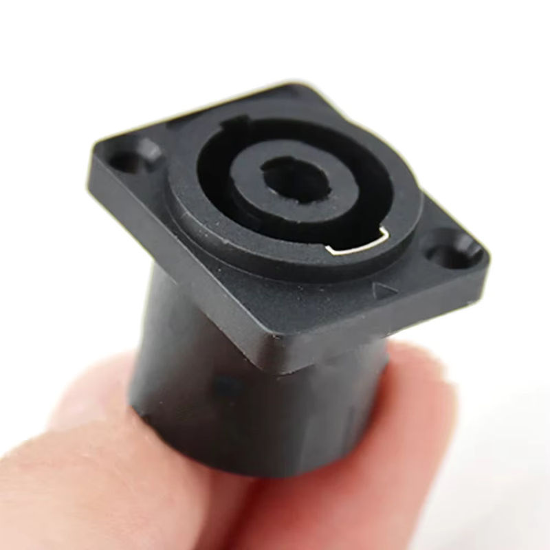 5er-Pack Neutrik Speakon 4-polige runde Twist Lock-Lautsprecheranschlüsse für Schalttafelmontage, Schwarz - Bild 2