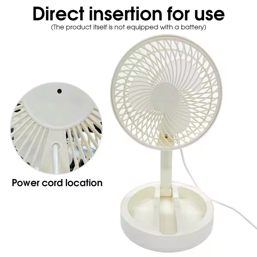 ZHUANGHUAN Tragbarer Hochleistungs-Tischventilator als Mini-Elektro-Luftkühler und Luftzirkulator in Weiß - Bild 3