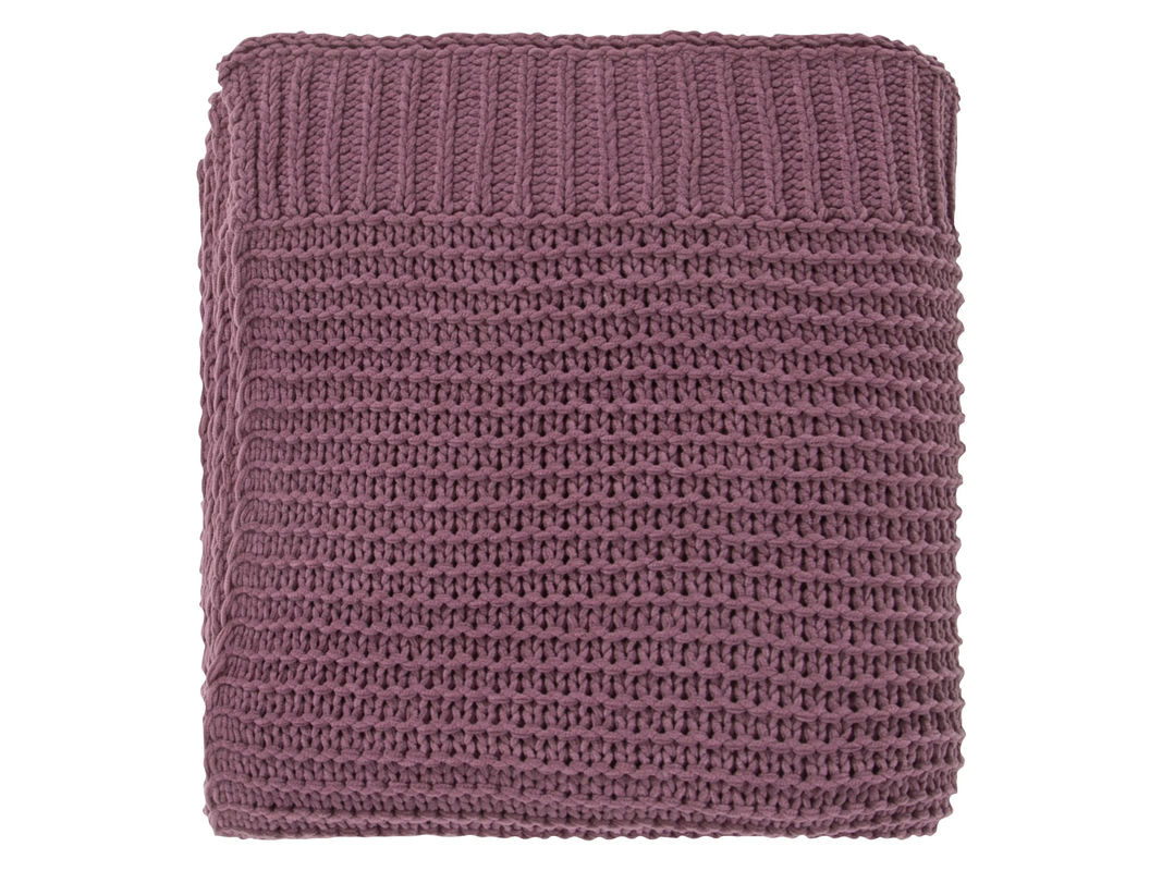 LIVARNO HOME Kuscheldecke Chenille in Violett, B: 125 cm, H: 140 cm - Bild 3
