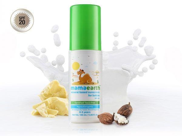 Mamaearth Mineralische Baby-Sonnencreme Lotion, LSF 20, 100 ml, Empfindliche Haut - Bild 1