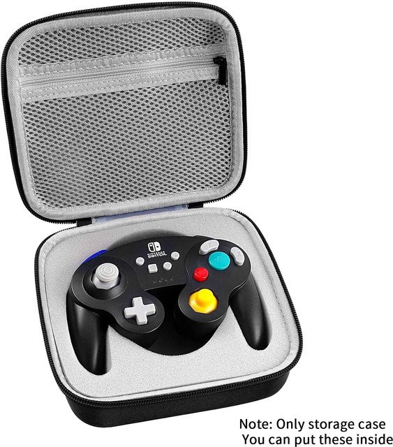Paiyule Hartschalen-Aufbewahrungstasche in Schwarz für PowerA und PDP Gamecube-Controller sowie Nintendo Switch Wired/Wireless Gamepads - Bild 1