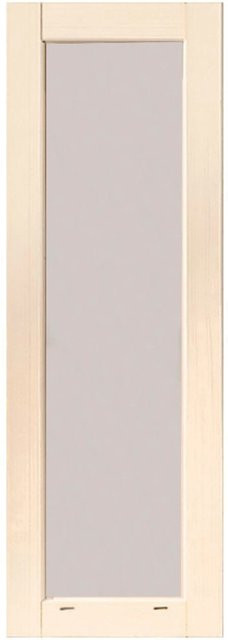 Karibu Feststehendes Fenster für Gartenhäuser in Elfenbeinweiß, Breite: 60 cm, Höhe: 169,5 cm - Bild 1