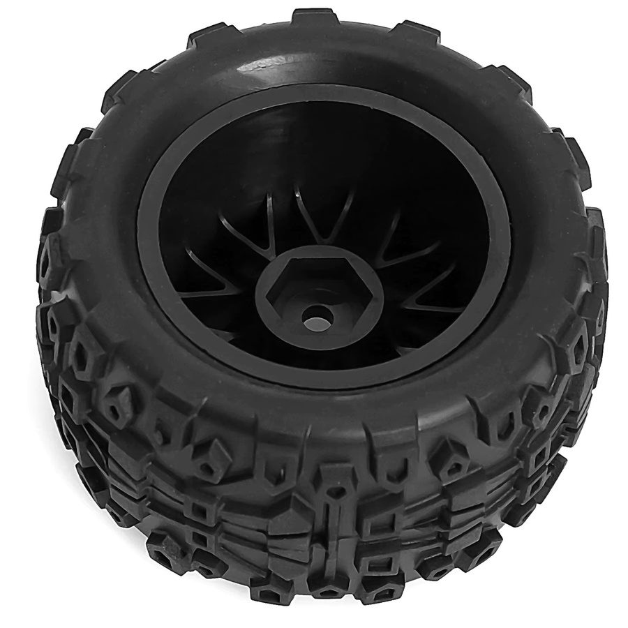 RS MX1.85 RC-Räder und Reifen, 12 mm Sechskant-Radreifen-Sets, 1:18, Schwarz - Bild 4