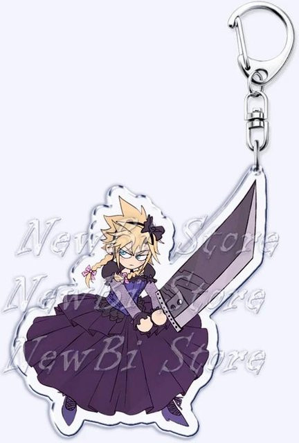CHIC STUDIO Schlüsselanhänger, Cloud Strife, Gray, Unisex - Bild 1