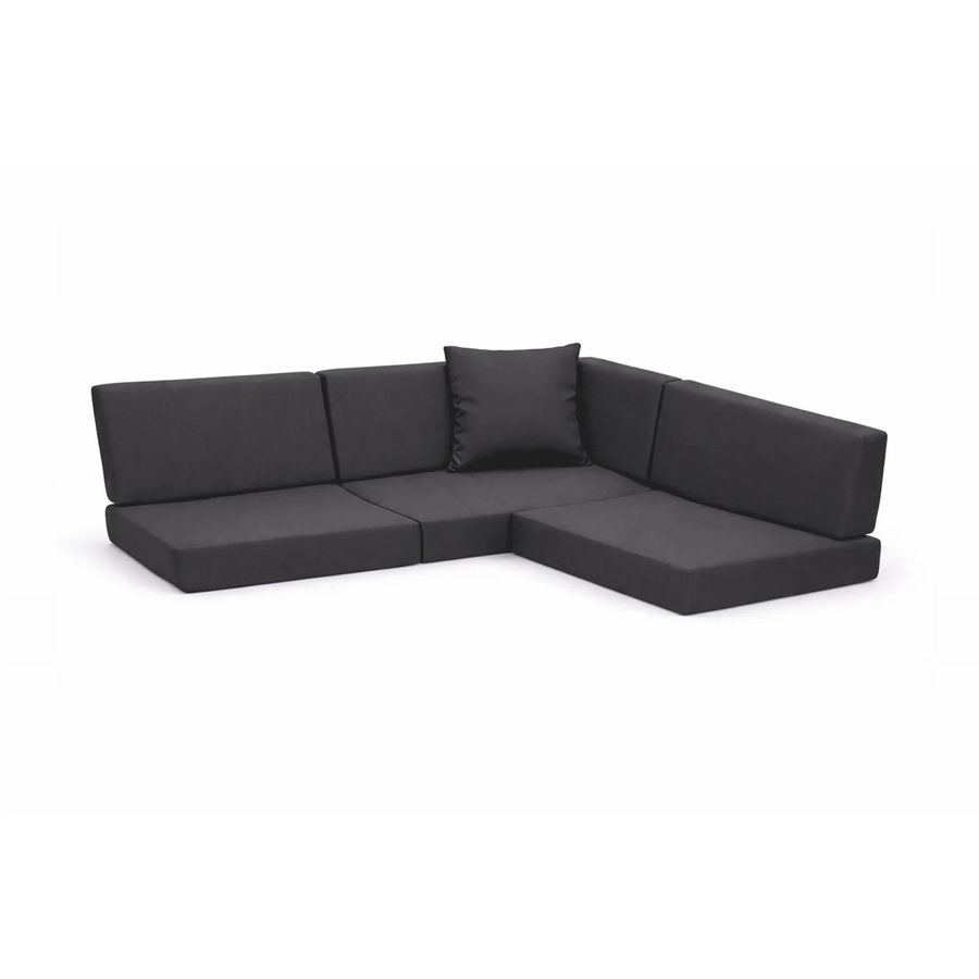 Setgarden Palettenkissen 8er Set für Outdoor in Anthrazit mit Sitzkissen und Rückenkissen, Sitzkissen B/T/H: 120 x 50 x 10 cm, Rückenkissen B/T/H: 120 x 40 x 10 cm - Bild 2