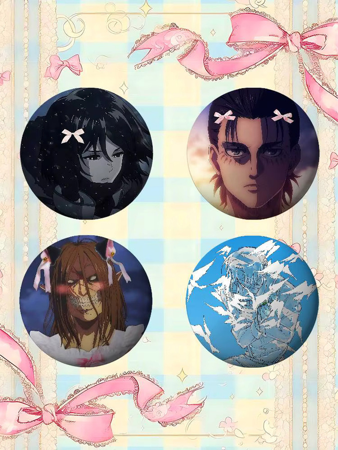 Kayou Emaille-Pins, runde Brosche, Anime - Bild 3