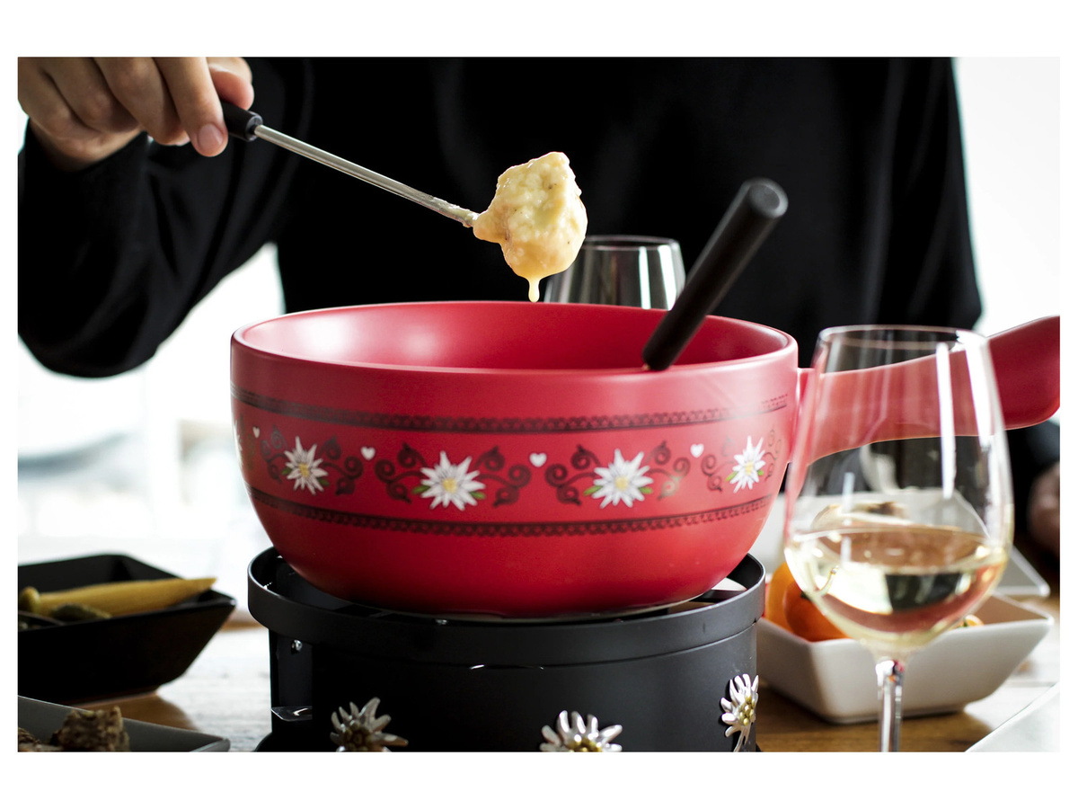 Mäser Käsefondue Set, 11-teilig, Rot/Schwarz - Bild 2