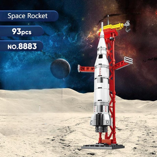 Yiran toy MOC Aerospaces Bausteine Rakete, Weltraum, ab 14 Jahren - Bild 1
