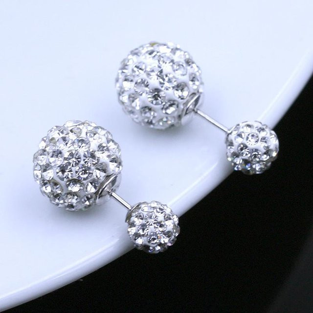 Lucky Star Jewelry Ohrstecker, Gitarre, versilbert, Zirkonia, Perle, Damen - Bild 1
