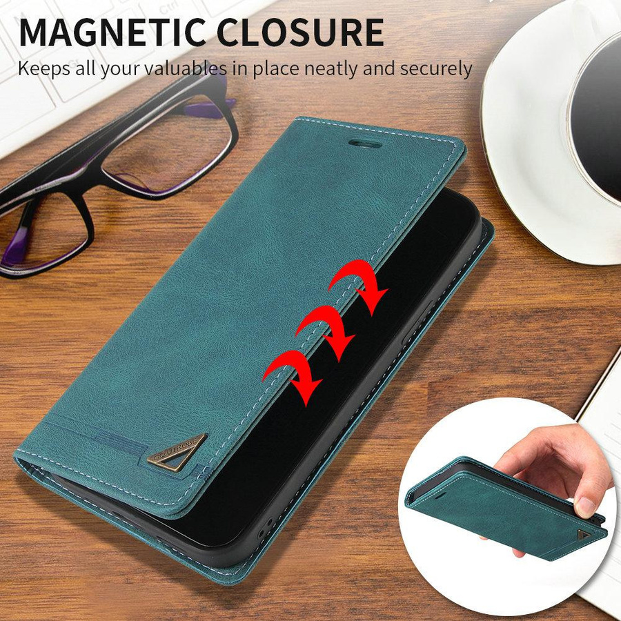 Leder Flip Cover Buchschale mit RFID-Schutz für Samsung Galaxy A23 A33 A53 5G, A52s A73 A13 A12 A03s in verschiedenen Farben - Bild 2