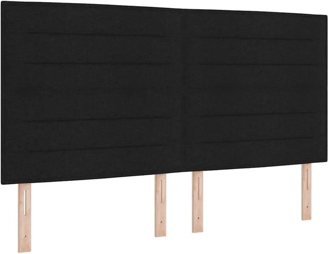 vidaXL Kopfteil aus Kunstleder in Schwarz mit Polsterung, Breite: 180 cm - Bild 1