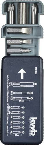Kwb 113910 Bit-Set 9teilig aus Stahl in Grau - Bild 1
