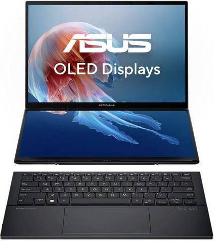 Asus ZenBook Duo Notebook Schwarz 14 Zoll OLED Intel Core Ultra 9 285H 32GB RAM 1TB SSD WUXGA Touchscreen - Bild 1