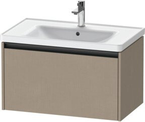 Duravit Waschtischunterschrank Ketho.2 in Leinenoptik mit einem Auszug, wandhängend, B/T/H: 78,4 x 45,5 x 44,0 cm - Bild 1