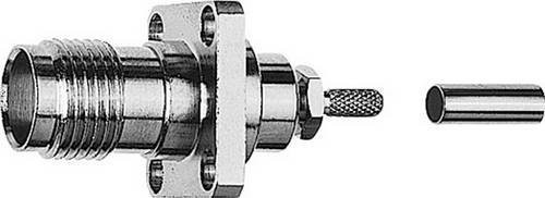 Telegärtner TNC-Steckverbinder Buchse zum Einbau, 50 Ohm, Silber - Bild 1