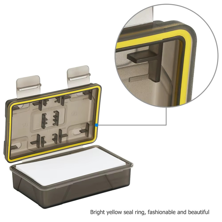 KIWI Kamera-Akku-Organizer-Halter in Gelb Transparent für Canon LP-E6 LP-E8 LP-E12 LP-E17 NB-13L Nikon EN-EL15 EN-EL14 und Fujifilm NP-W126 - Bild 2