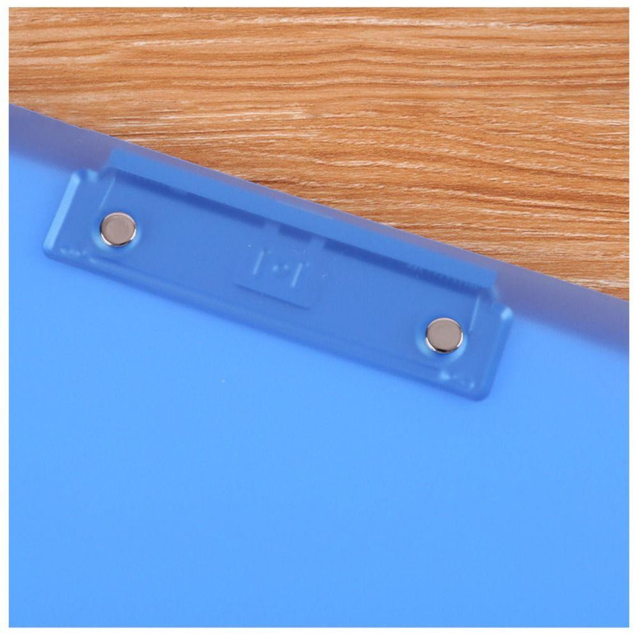 Schreibblock und Dokumentenmappe Yiran Furniture in Schwarz mit flachem Profil und goldenem Clip, A4 - Bild 2