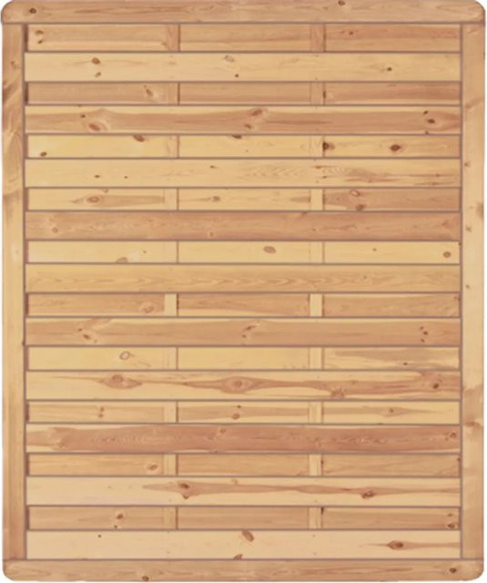 T & J Sichtschutzzaun Avantgarde-Serie aus kesseldruckimprägniertem Fichten- und Kiefernholz in Grün, Höhe: 180 cm, Breite: 150 cm - Bild 1