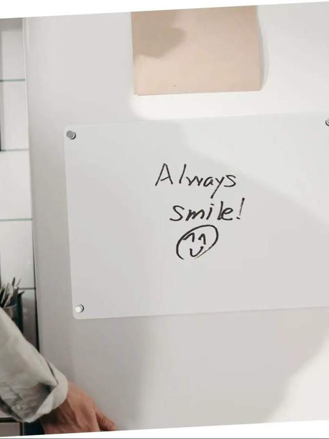 Magnetisches Acryl Whiteboard für den Kühlschrank als Planer für Wochen- und Monatspläne sowie Notizen, transparent - Bild 4