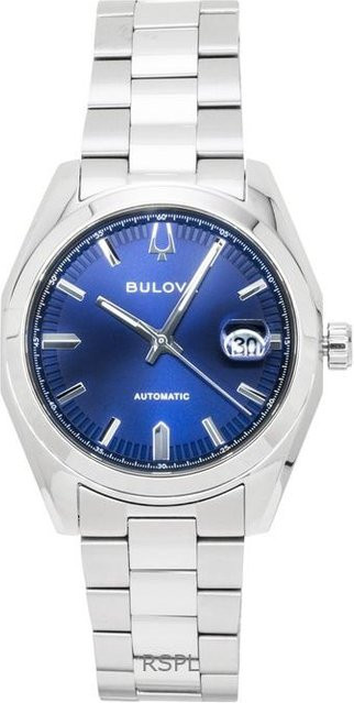 Bulova Armbanduhr Edelstahl, Blau, Automatik, Herren - Bild 1