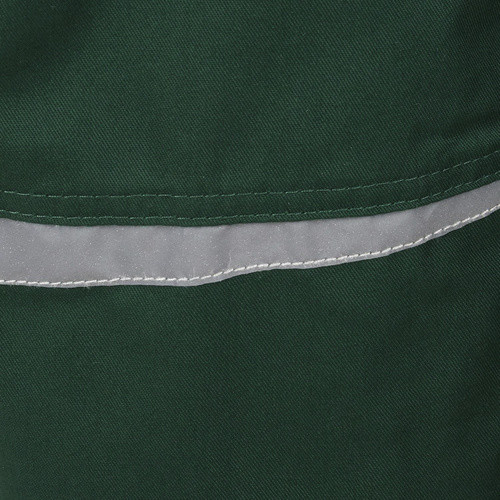 safety and more Latzhose EXTREME in grün/schwarz mit Reflexstreifen, Größe L, aus Polyester-Baumwoll-Gemisch - Bild 3
