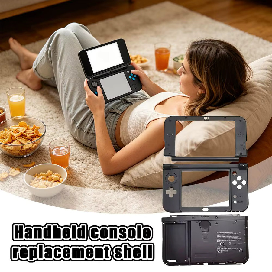 Komplettes Ersatzgehäuse-Set für Nintendo New 3DS XL LL Spielkonsole inklusive Tasten in Blau - Bild 3