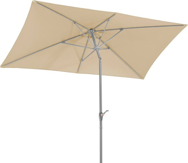 Schneider Marktschirm beige mit Kurbelmechanik aus Stahl und Polyester-Gewebe, B/T/H: 300 x 200 x 250 cm - Bild 1