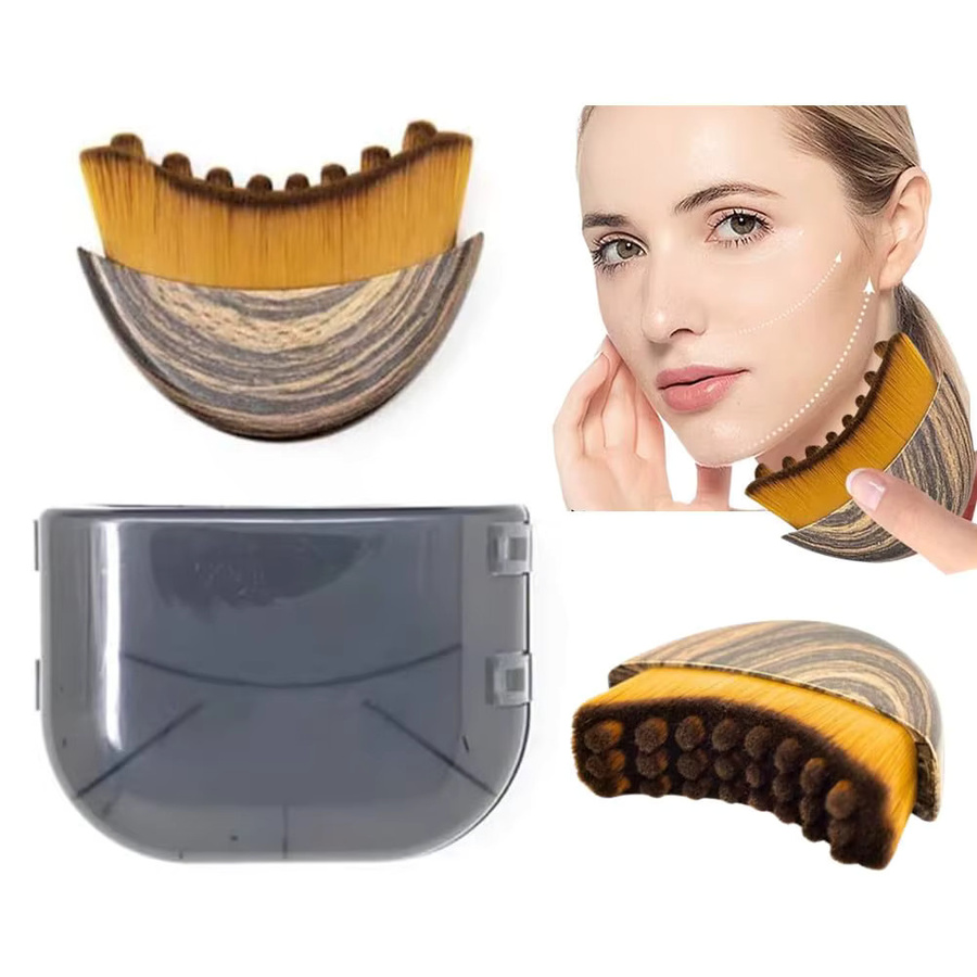 FODRK Kontur-Gesichtsbürste, manuelle Lymphdrainage-Massagegerät, Unisex - Bild 5