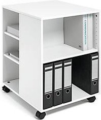 Moderner Bürowagen in Weiß mit Rollen für Home Office und Büro, B/T/H: 59,0 x 53,0 x 72,0 cm - Bild 1