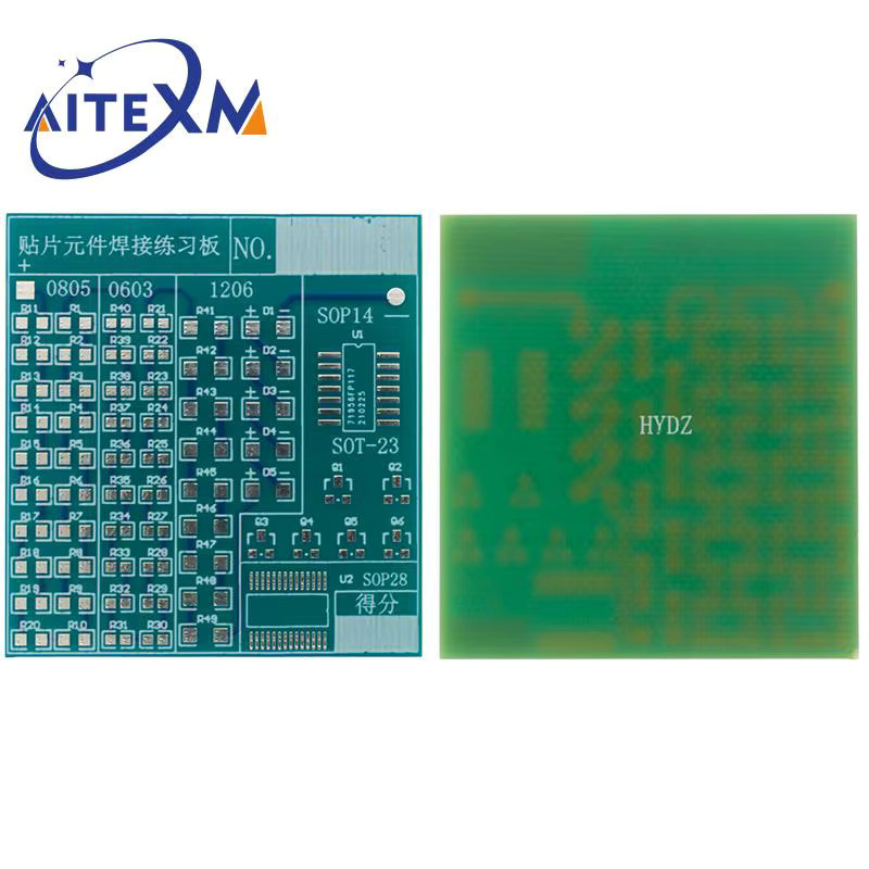 YANXD DIY Platine PCB SMT SMD Löten Praxis Board Kit mit 77 Komponenten zum Training deiner Elektronik-Fähigkeiten - Bild 2