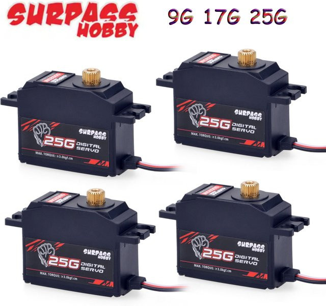 SURPASS Hobby Digital Servo, Metallgetriebe, Schwarz - Bild 1