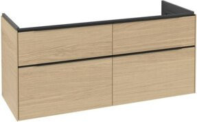 Villeroy & Boch Waschtischunterschrank Subway 3.0 in Beige, Wandmontage mit LED-Beleuchtung und Schubladen, B/T/H: 127,2 x 56,6 x 47,8 cm - Bild 1