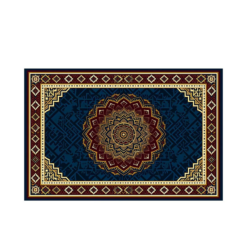 RAKKS Retro Teppich in Blau im orientalischen Design für Wohnzimmer, Schlafzimmer und Küche - Bild 7