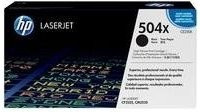 Original HP Toner 504X CE250X Schwarz für Laserdrucker mit 10.500 Seiten Kapazität - Bild 1