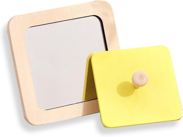 Binchi Outdoor Product Baby Montessori Spiegel Puzzle Holzspielzeug, ab 0 Jahre - Bild 1